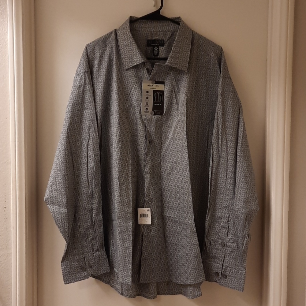 NWT, Alfani Men's Stretch Regular Fit Shirt
